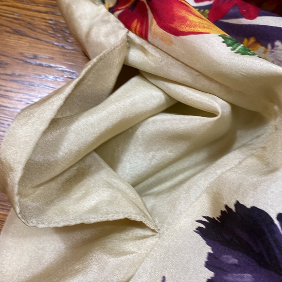 Johnny Was Silk Floral Midi Dress M Multi Colors Crochet & Embroidered Tank - Picture 9 of 12